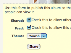 Publish your albums