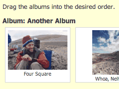 Sort child albums